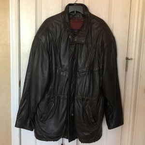 Men’s 3/4 Length Tannery West Brown Leather Jacket